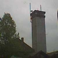Sendemasten auf dem Feuerwehrturm in 86470 Thannhausen in der Robert-Bosch-Strae
